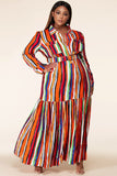 I'm Falling in Love Striped Maxi Dress