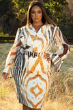 Zebra Rust Dress Set