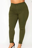 My Own High Rise Skinny Pants in Olive
